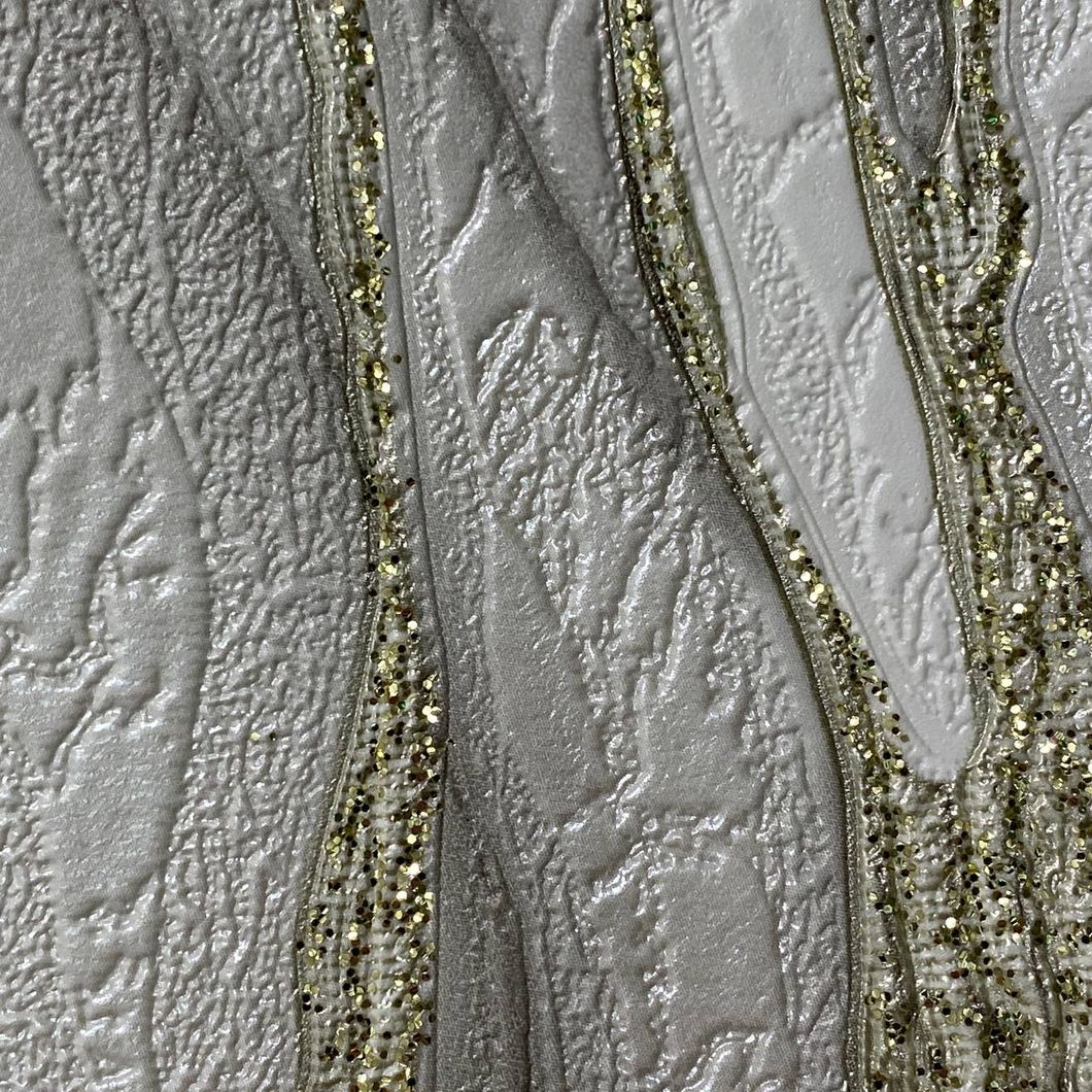 Вінілові шпалери на паперовій основі супер мийка сіро-бежеві Слов'янські шпалери Expromt В49,4 Барбара 0,53 х 10,05м (5848-05)