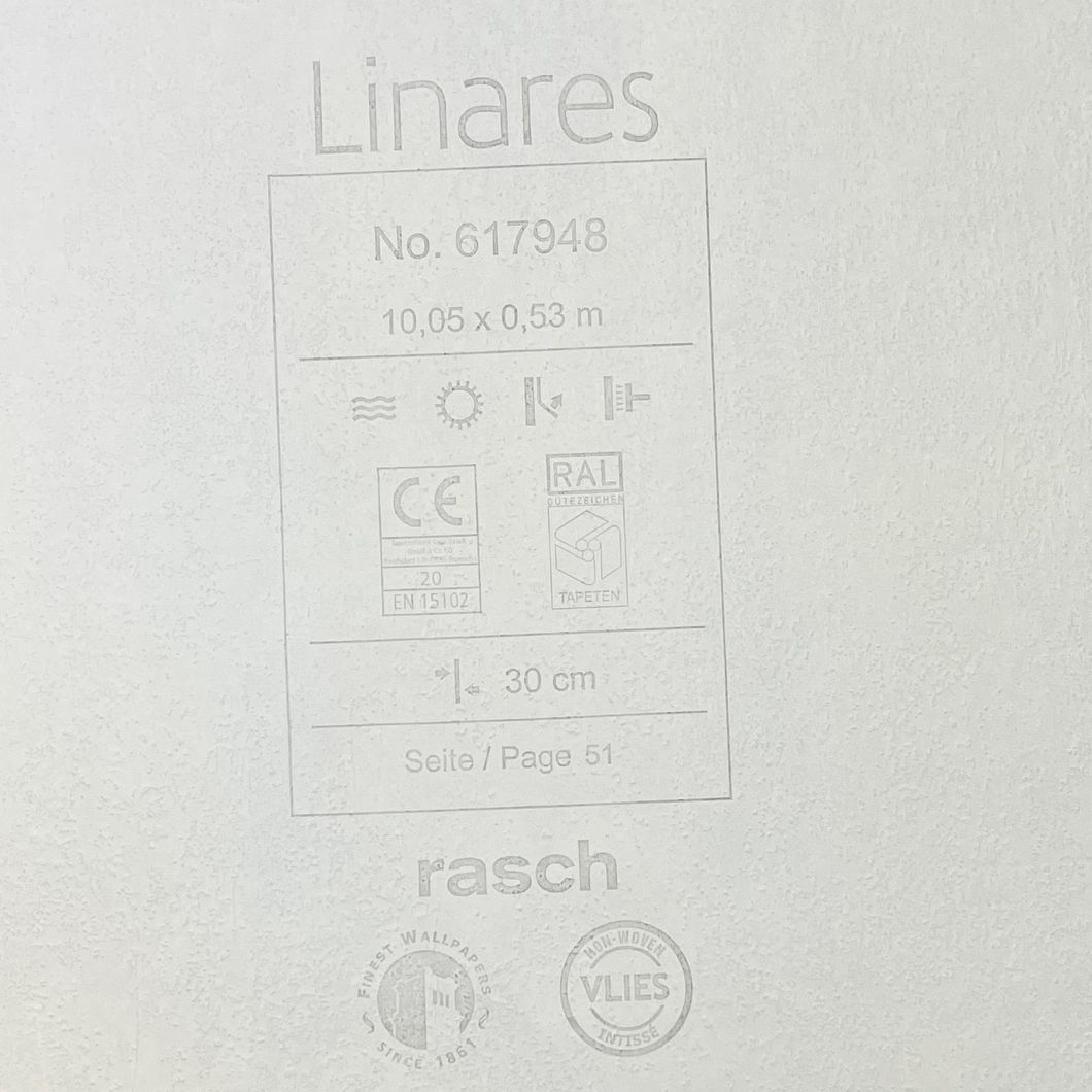 Обои виниловые на флизелиновой основе Rasch Linares желтый 0,53 х 10,05м (617948)