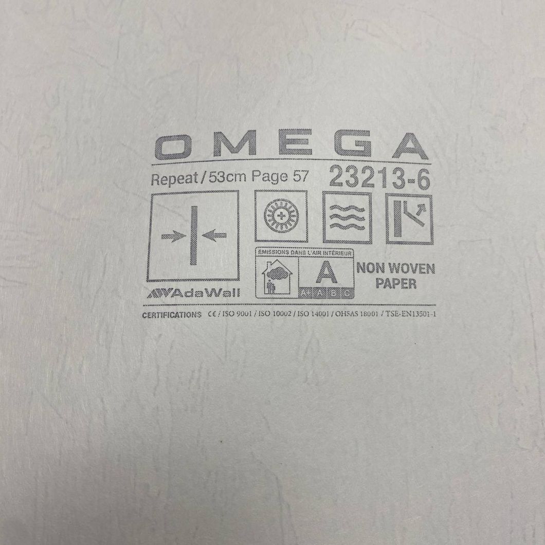 Шпалери вінілові на флізеліновій основі OMEGA AdaWall графітовий 1,06 х 10,05м (23213-6)