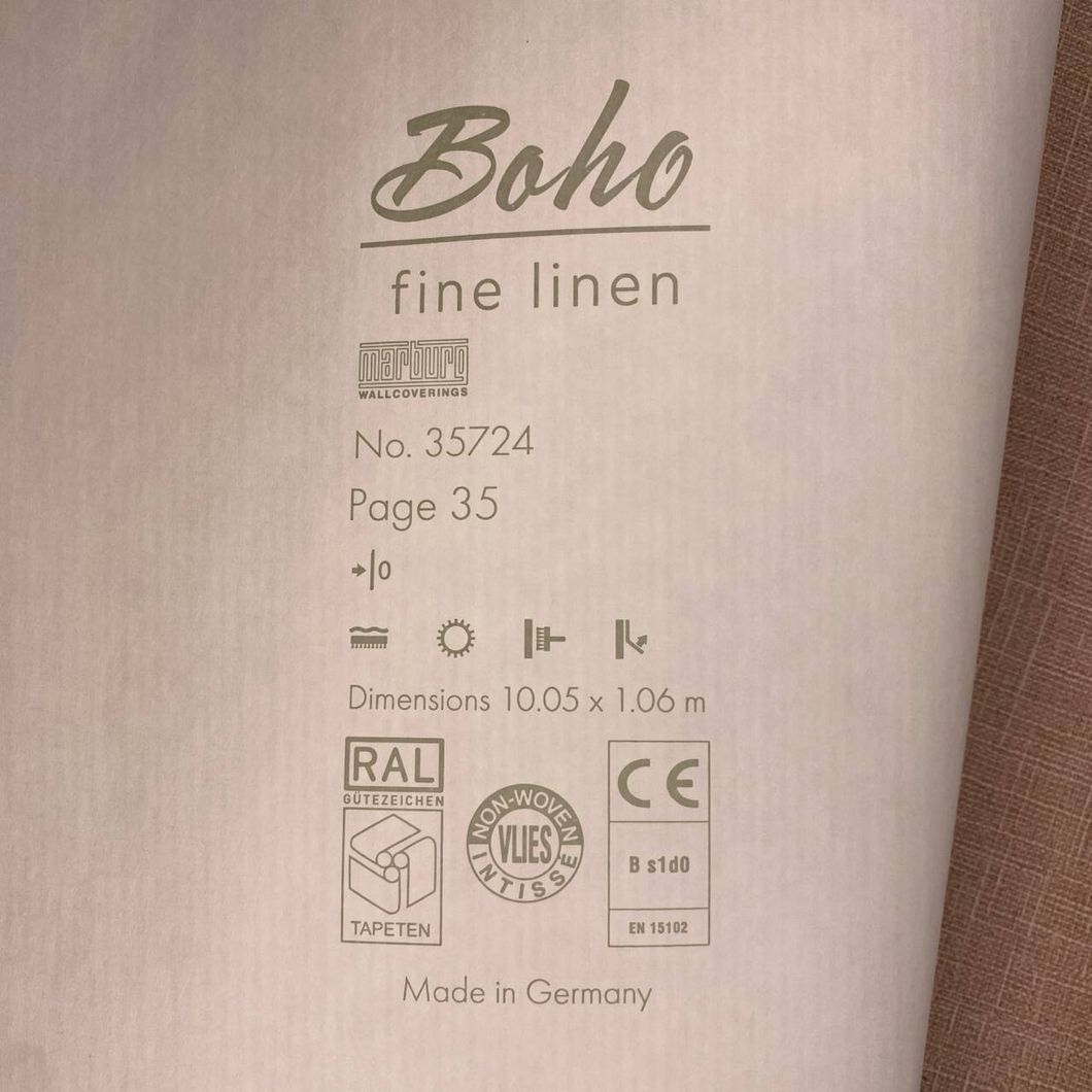 Обои виниловые на флизелиновой основе Marburg Boho сиреневые 1,06 х 10,05м (35724)