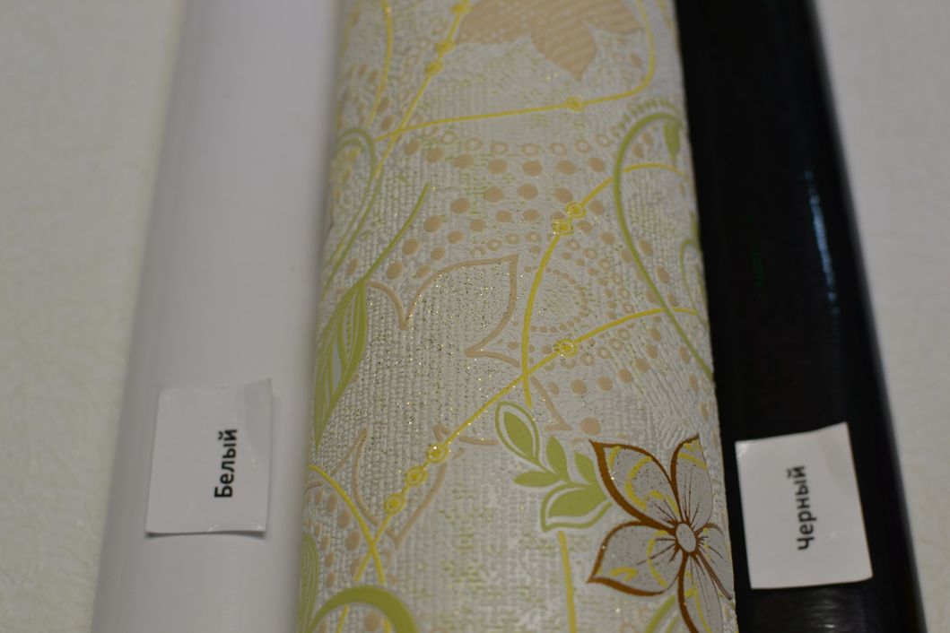 Обои виниловые на бумажной основе Славянские обои Comfort B53,4 Лужайка желтый 0,53 х 10,05м (5648 - 05)