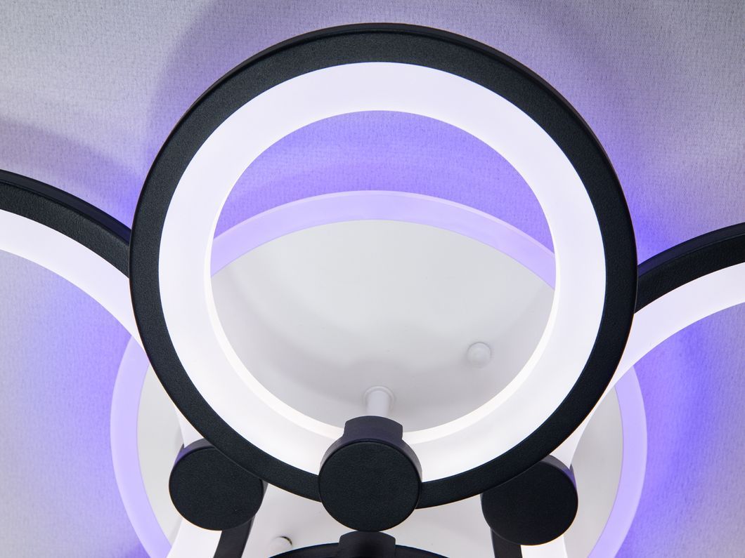 Потолочная LED-люстра с диммером и подсветкой, 100W
