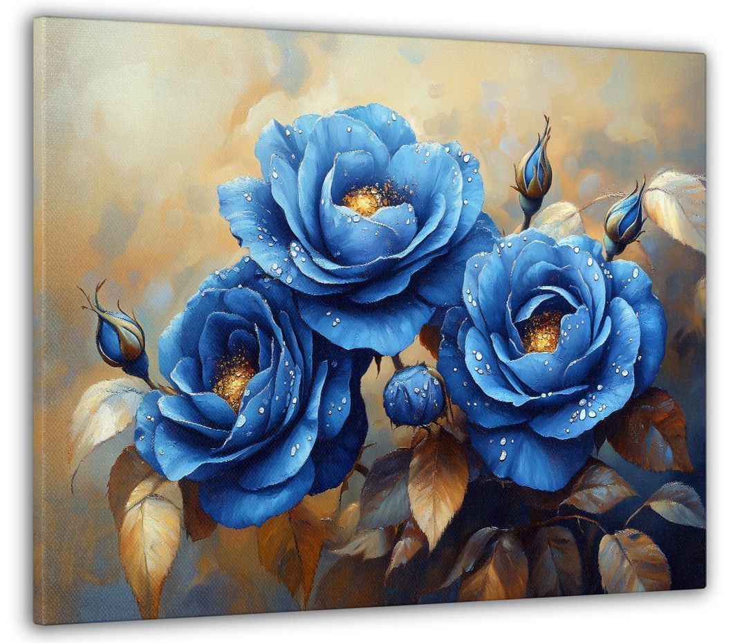 Картина на холсте МАKO " Синие розы" 50x70 см MK10624_5070