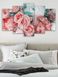 Модульная картина большая в гостиную/спальню для интерьера "Нежные розы" 5 частей 80 x 140 см (MK50252)
