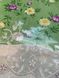 Клейонка на стіл силіконова без основи готова скатертину Квіти зелений 1,35 х 1,75 м (100-220), Зелений, Зелений