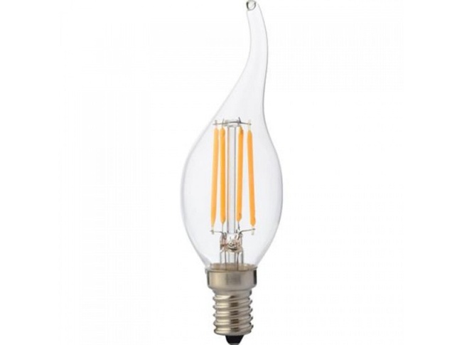 Світлодіодна лампа  Horoz Electric Filament Candle-6 6W/E14 4200K (001 014 0006)