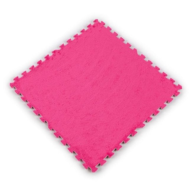 Підлога-пазл плюшевий РОЖЕВИЙ 60*60*1cm (D) SW-00002093, Рожевий, Рожевий