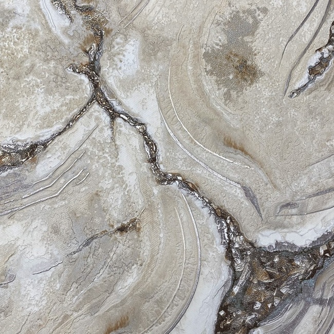 Обои виниловые на флизелиновой основе Emiliana Parati Carrara серо-коричневый 1,06 х 10,05м (84652)