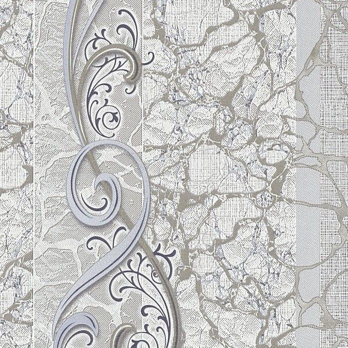 Шпалери вінілові на паперовій основі Слов'янські шпалери Comfort В58,4 Новинка Сірий 0,53 х 10,05м (М362-03)