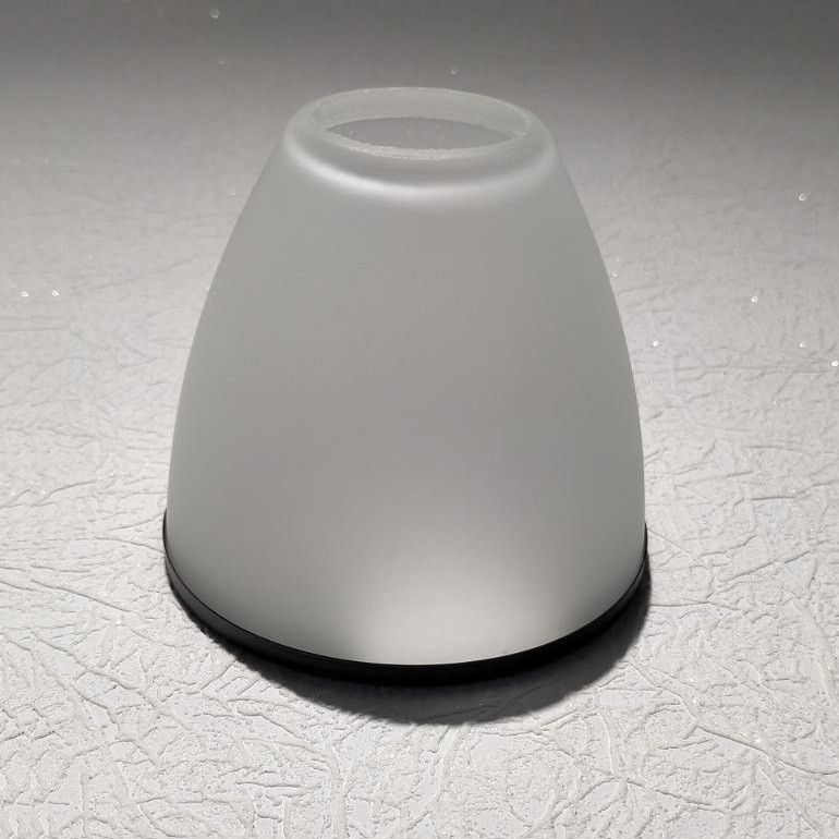 Плафон для люстры диаметр верхнего отверстия 4,2 см высота 10 см, Белый, Белый