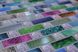 Панель стеновая декоративная пластиковая мозаика ПВХ "Радуга" 924 мм х 480 мм (179р), Разные цвета, Разные цвета