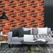 Панель стінова самоклеюча декоративна 3D під бежево-коричневу матову цеглу катеринослав 700х770х5мм (47M), Бежевий, Бежевий