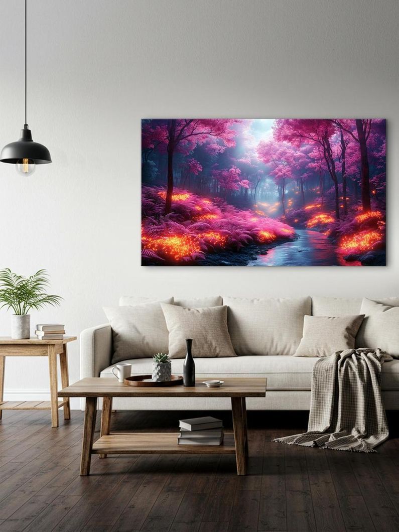Картина на холсте МАKO " Магический лес " 60x100 см MK10535