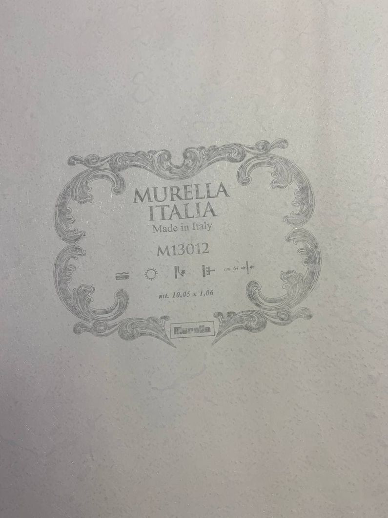 Обои виниловые на флизелиновой основе Zambaiti Parati Murella Italia серый 1,06 х 10,05м (M13012)
