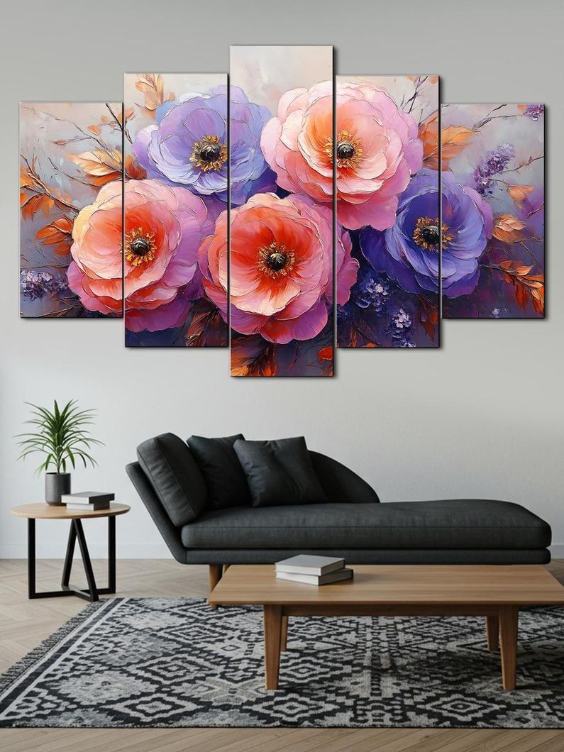 Модульна картина MAKO "Весняний букет" 80x125 см MK50617