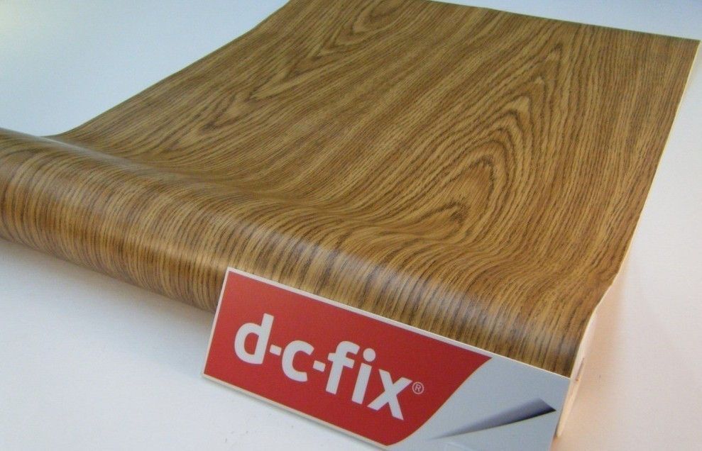 Самоклейка декоративная D-C-Fix Дуб светлый коричневый полуглянец 0,90 х 1м (200-5249), Коричневый, Коричневый