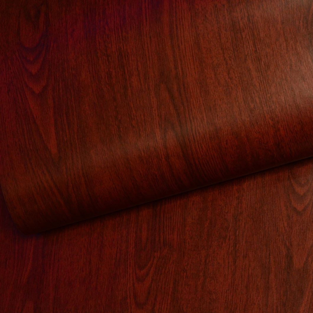 Обои влагостойкие на бумажной основе Континент Дерево красный 0,53 х 10,05м (2007)