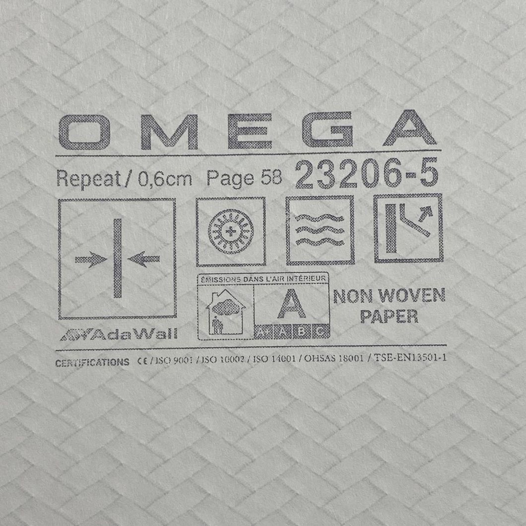 Обои виниловые на флизелиновой основе OMEGA AdaWall графитовый 1,06 х 10,05м (23206-5)