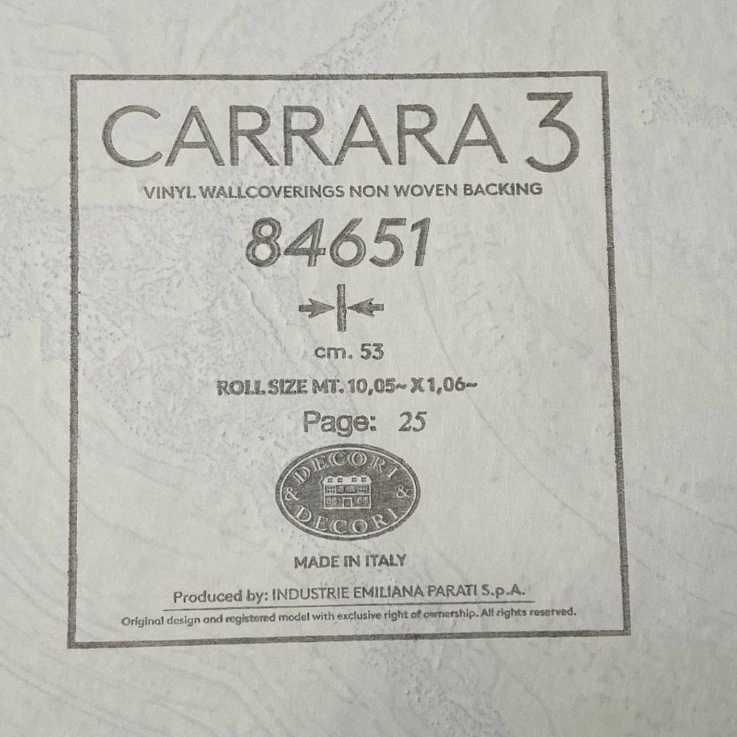 Шпалери вінілові на флізеліновій основі Emiliana Parati Carrara темно-бежевий 1,06 х 10,05м (84651)