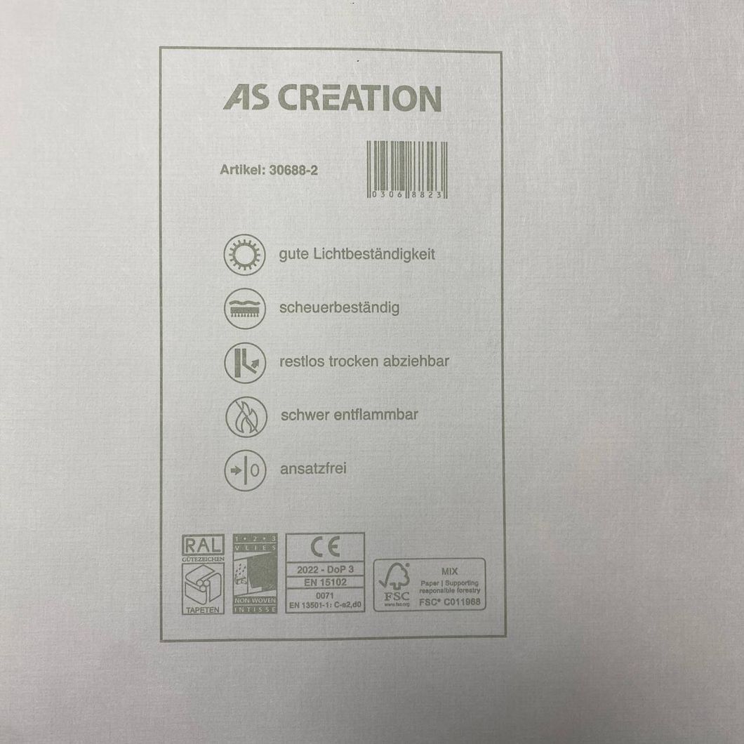 Обои виниловые на флизелиновой основе AS Creation Pint Walls белый 0,53 х 10,05м (30688-2)
