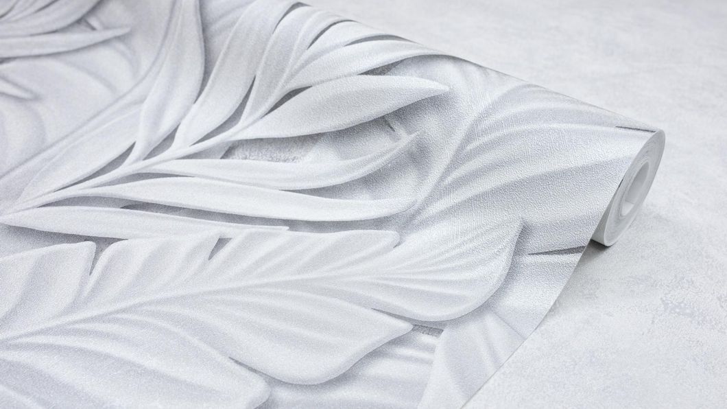 Шпалери вінілові на флізеліновій основі SINTRA Sculptura світло-сірі 1,06х10,05м (533406), Світло-сірий, Світло-сірий, +
