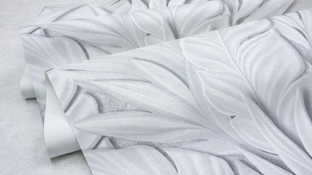 Шпалери вінілові на флізеліновій основі SINTRA Sculptura світло-сірі 1,06х10,05м (533406), Світло-сірий, Світло-сірий, +