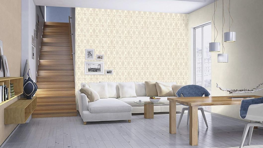Обои виниловые на флизелиновой основе белые Rasch BB Home Passion VI 0,53х10,05м (861815)