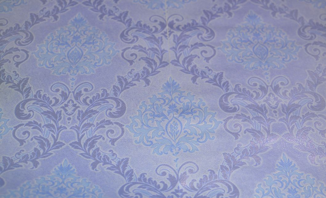Шпалери паперові Слов'янські шпалери Colorit В27,4 Арія блакитний 0,53 х 10,05м (6534 - 03)