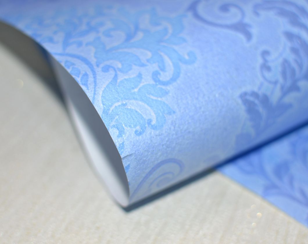 Шпалери паперові Слов'янські шпалери Colorit В27,4 Арія блакитний 0,53 х 10,05м (6534 - 03)