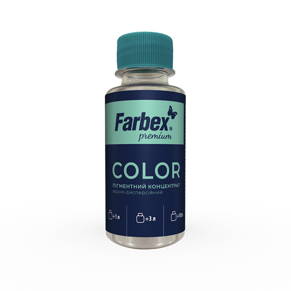 Водно-диспресійний пігментний концентрат Farbex Color №15 Коричневий 100мл (304591)