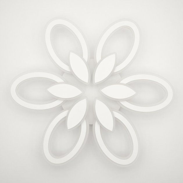 Светильник светодиодный с пультом ДУ LUMINARIA AURORA DOUBLE 120W 6F APP-620x80-WHITE-220-IP20, Белый4, Белый