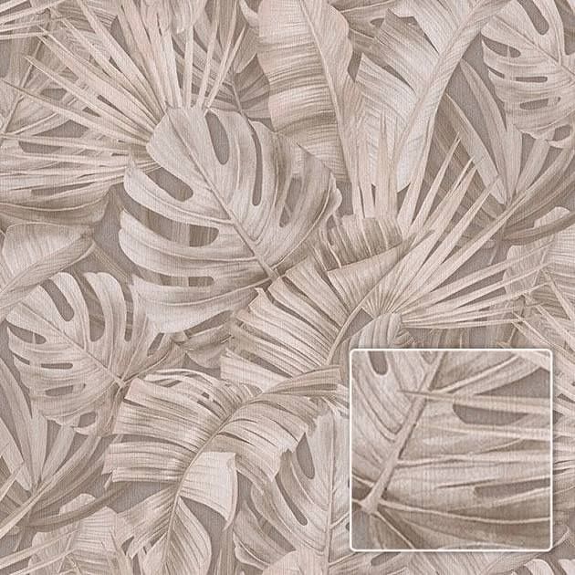 Обои виниловые на флизелиновой основе Коричневые SINTRA Botanica 0,53х10,05м (525234)