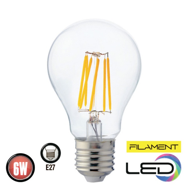 Філаментна лампа 6W E27 FILAMENT GLOBE-6 (001 015 0006)