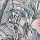 Обои виниловые на флизелиновой основе Superfresco Easy Leaves Exotique light grey/pink серо-зелёный 0,53х10,05 (107009)