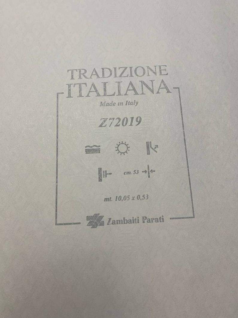 Обои виниловые на флизелиновой основе Zambaiti Parati Tradizione Italiana Золотистый 0,53 х 10,05м (Z72019)