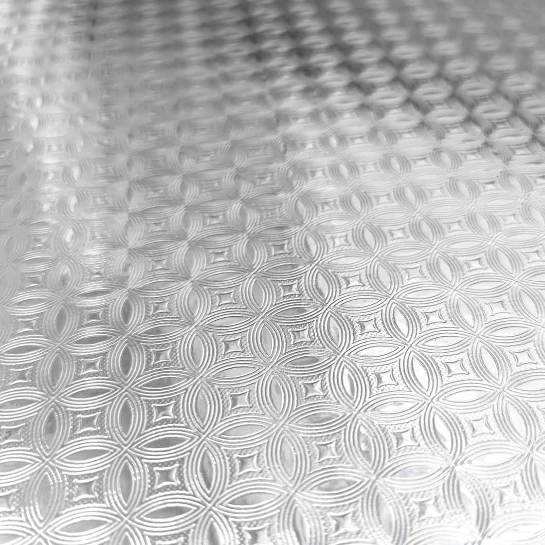 Самоклеюча декоративна плівка візерункове срібло 0,40Х10М (MM-6005-2), Сріблястий, Сріблястий
