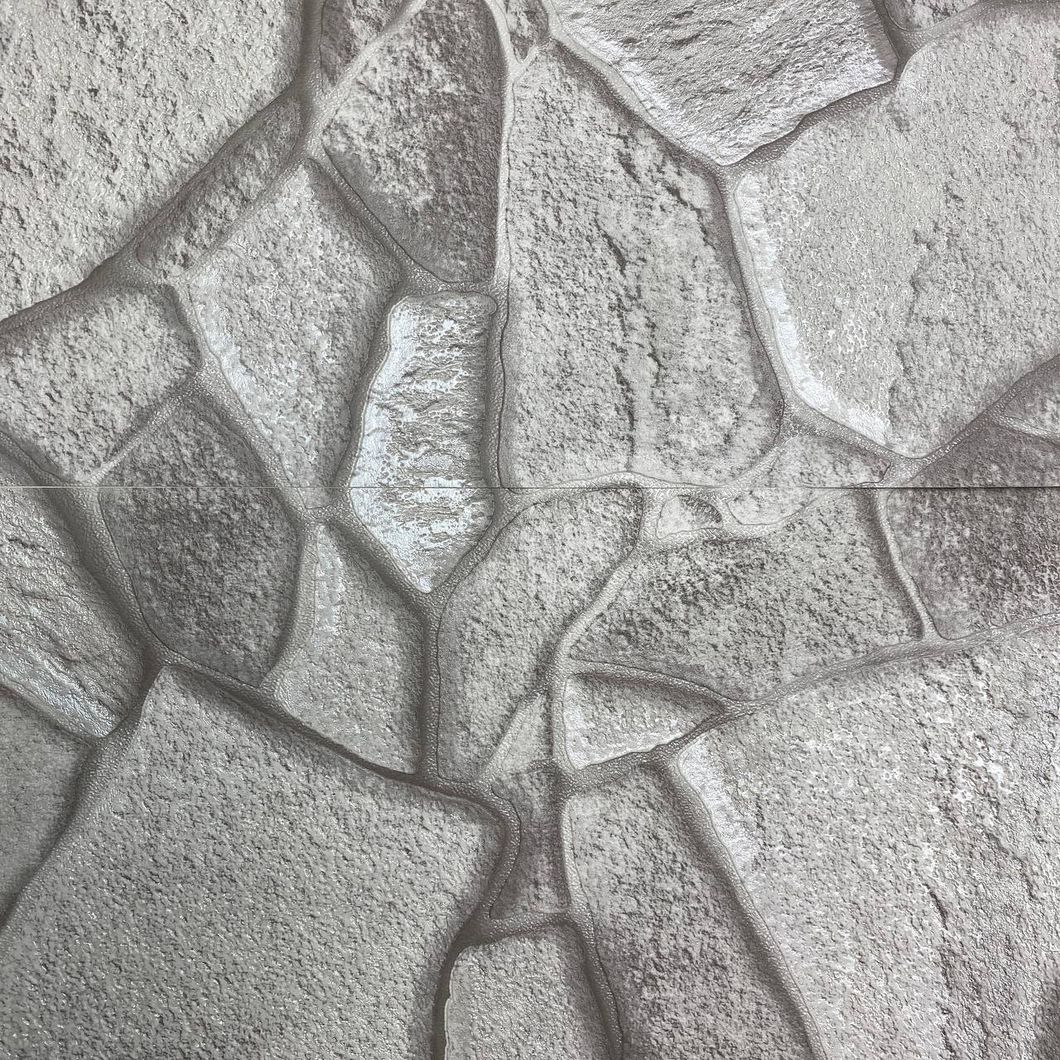 Шпалери вінілові на паперовій основі супер мийка Слов'янські шпалери Expromt B49.4 Сірий Камінь 0,53 х 10м (5849-06)