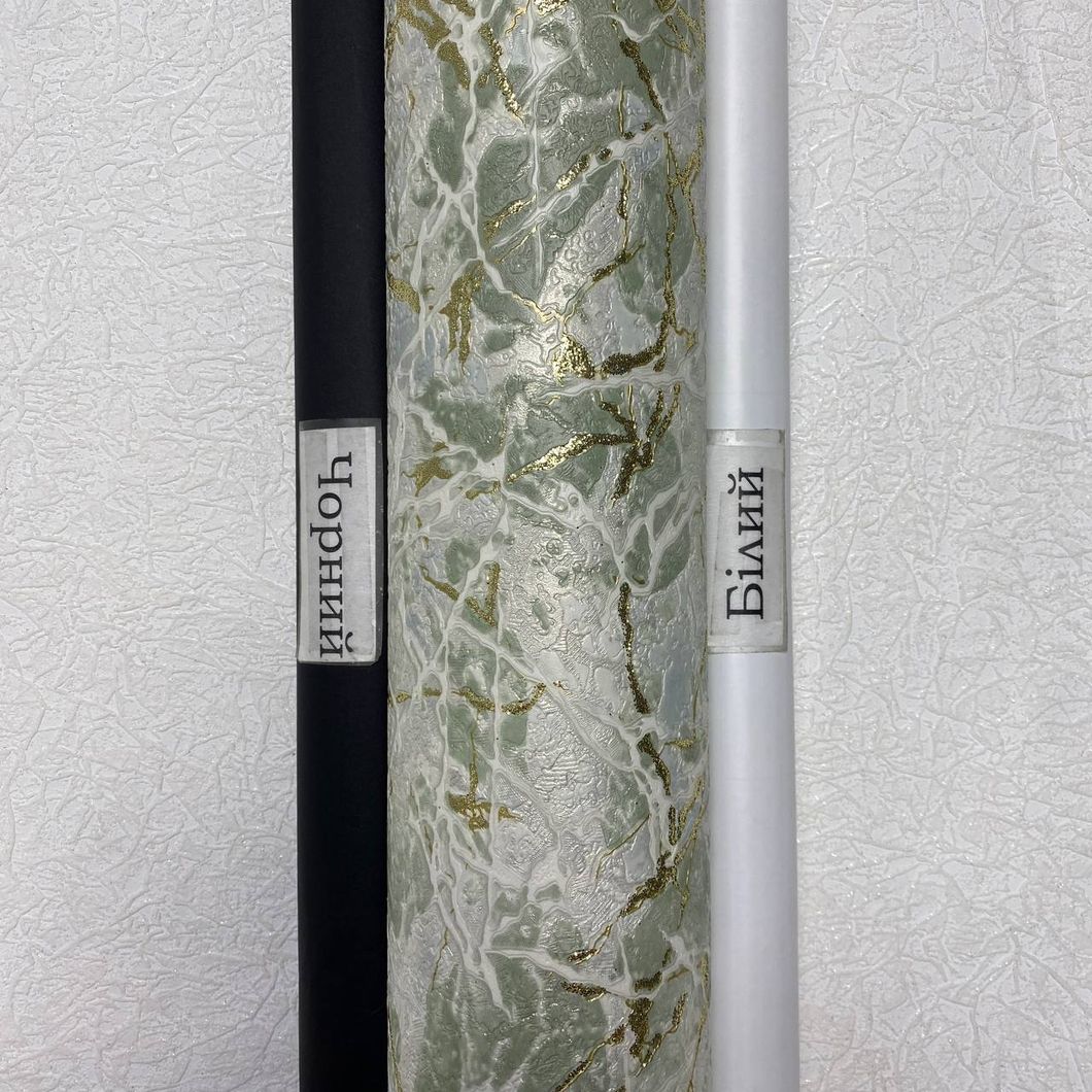 Шпалери вінілові на паперовій основі зелені супер-мийка Слов'янські шпалери Expromt В49,4 0,53 х 10,05м (5825-04)