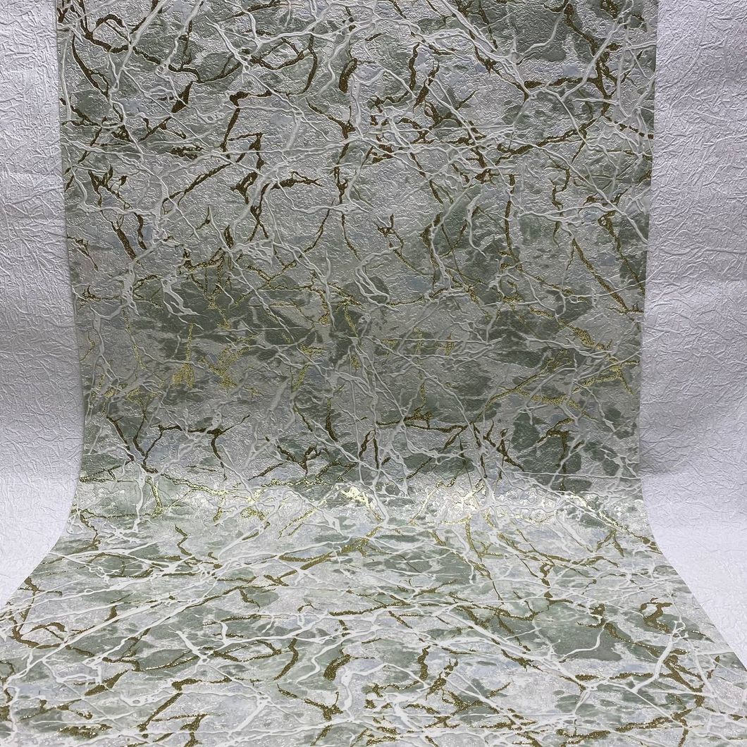 Шпалери вінілові на паперовій основі зелені супер-мийка Слов'янські шпалери Expromt В49,4 0,53 х 10,05м (5825-04)