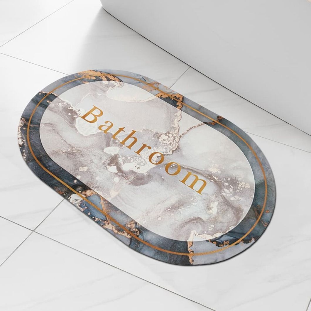 Влагопоглощающий коврик мрамор "Bathroom" 38*58CM*3MM (D) SW-00001569, Разные цвета, Разные цвета
