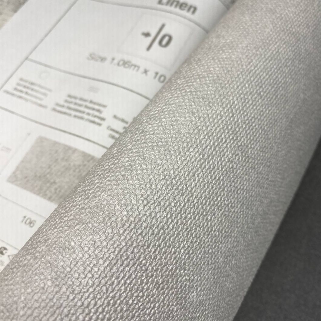 Обои виниловые на флизелиновой основе Duka Linen серо-бежевый 1,06 х 10,05м (28333-5)
