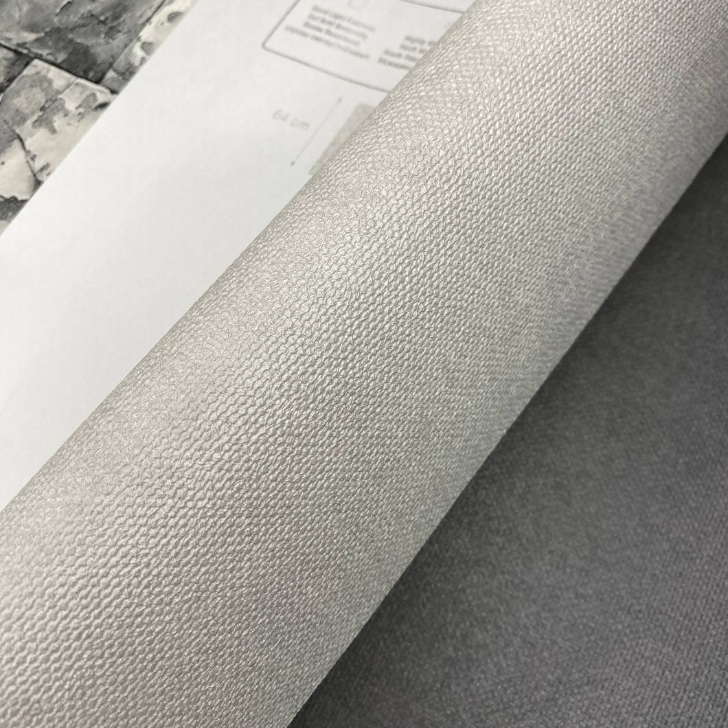 Обои виниловые на флизелиновой основе Duka Linen серо-бежевый 1,06 х 10,05м (28333-5)