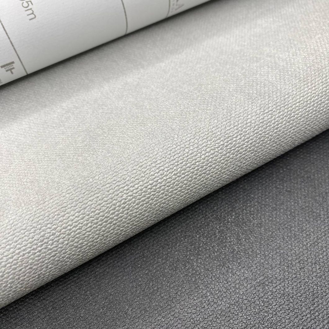 Обои виниловые на флизелиновой основе Duka Linen серо-бежевый 1,06 х 10,05м (28333-5)