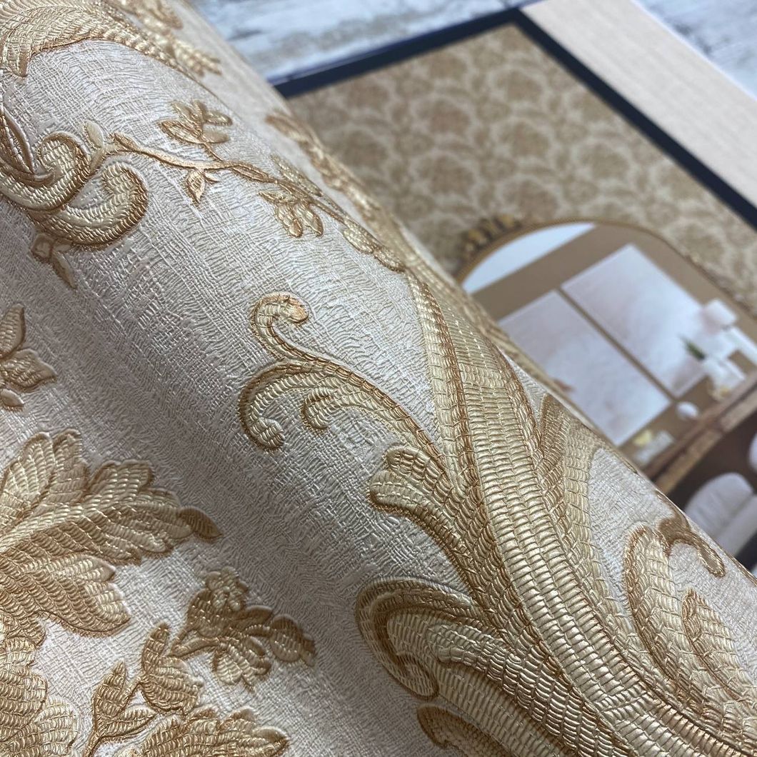 Шпалери вінілові на флізеліновій основі бежевий AdaWall SEYYAH 1,06 х 10,05м (1310-3)