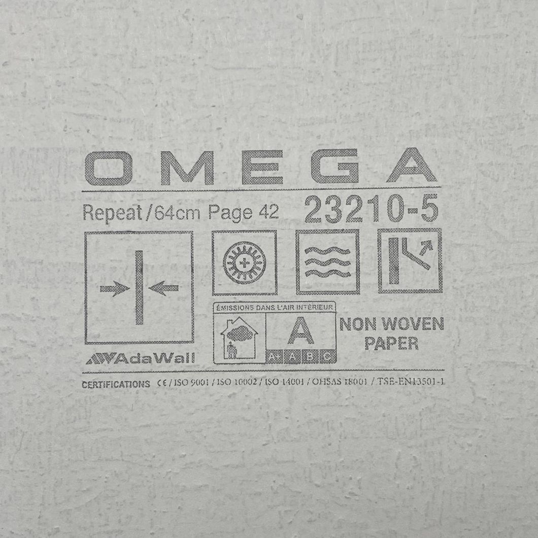 Шпалери вінілові на флізеліновій основі OMEGA AdaWall коричневий 1,06 х 10,05м (23210-5)