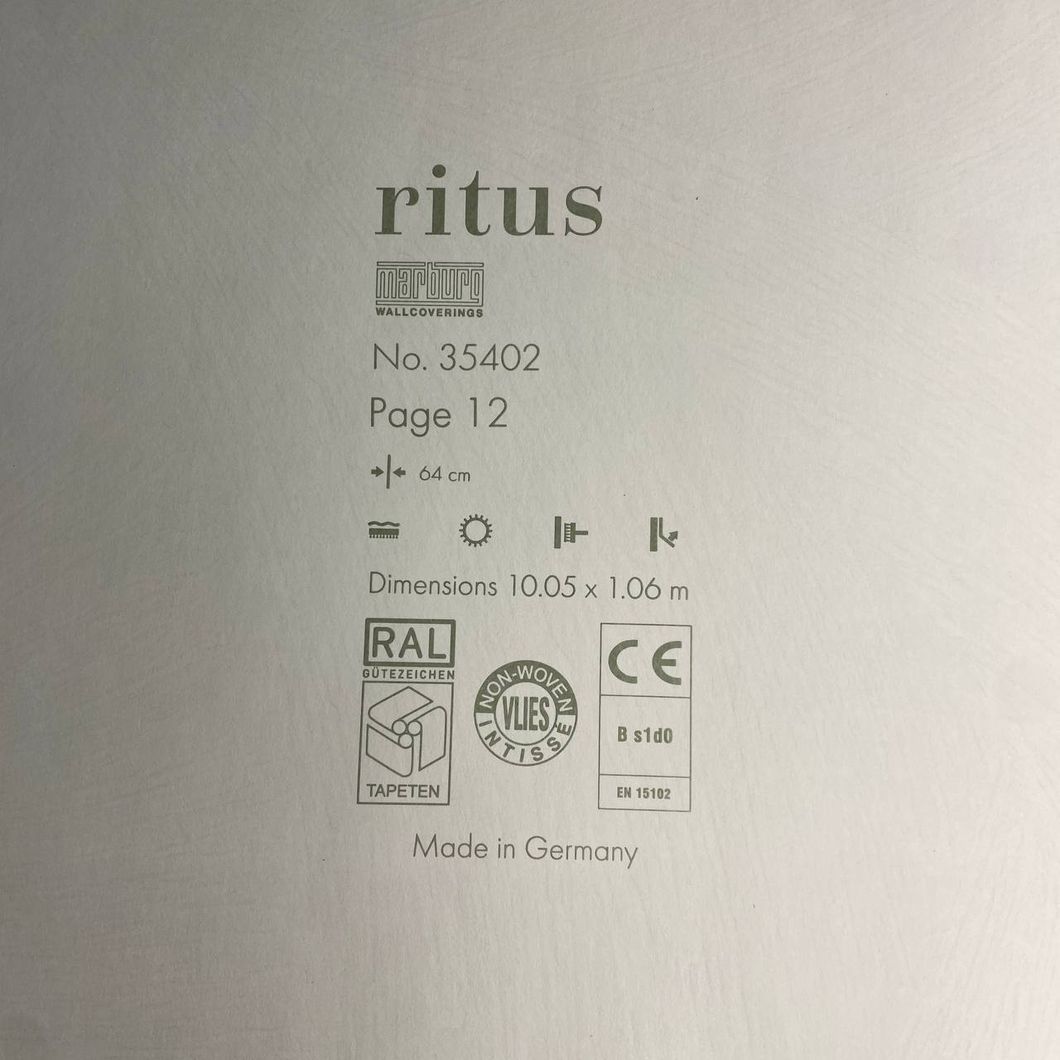 Обои виниловые на флизелиновой основе Marburg Ritus Бежевые 1,06 х 10,05м (35402)
