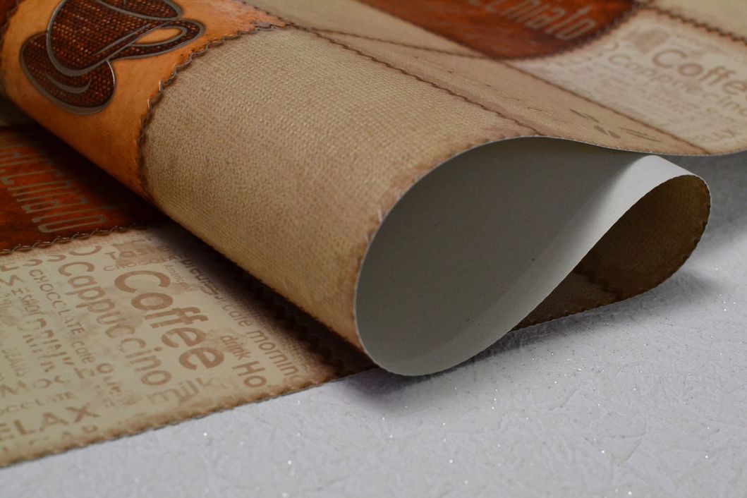 Шпалери вінілові на паперовій основі супер мийка Слов'янські шпалери Expromt B49.4 Каліпсо коричневий 0,53 х 10м (5525-12)