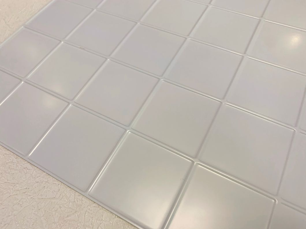 Панель стеновая декоративная пластиковая мозаика ПВХ "Оникс" 954 мм х 480 мм (597мо), Коричневый, Коричневый