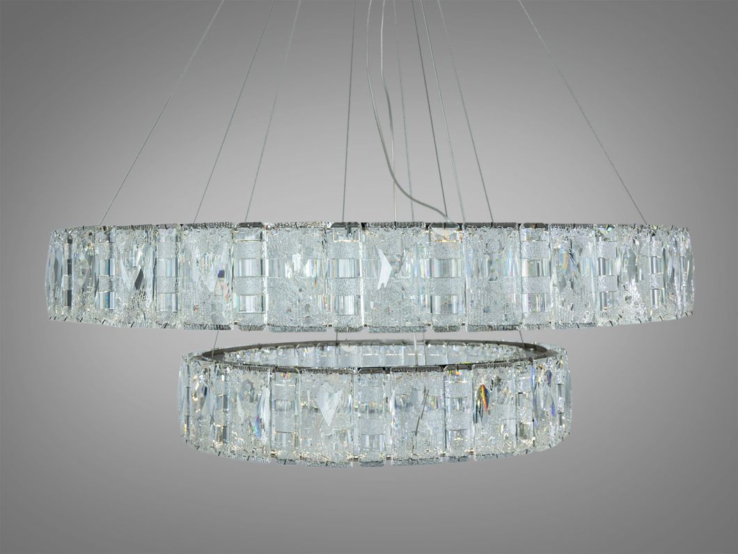 Люстра хрустальная LED Diasha хром 152Вт пульт