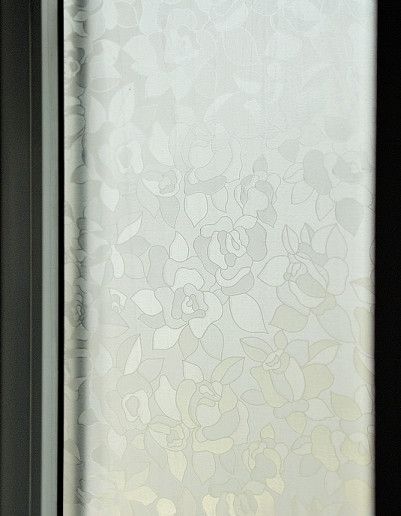 Самоклейка витражная Patifix Роза прозрачный матовый 0,9 х 1м (91-2150), Прозрачный, Прозрачный